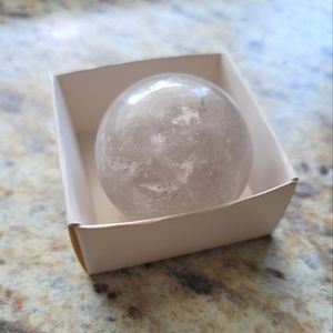 New! Clear Quartz Sphere